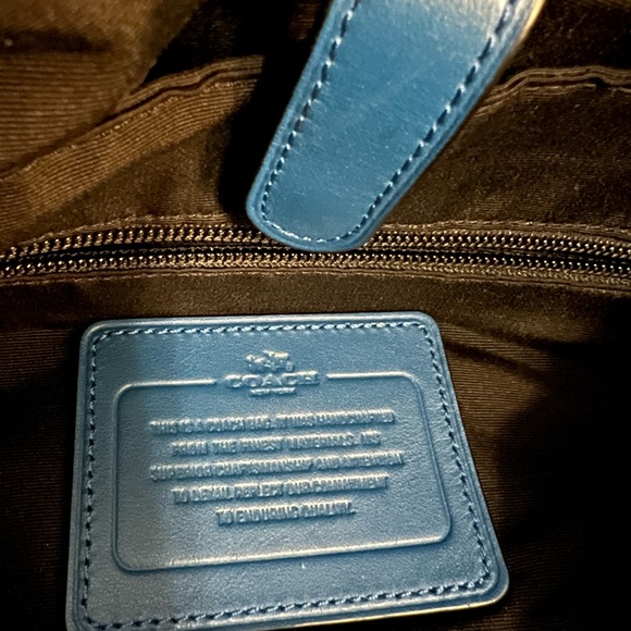 Coach Backpack in Blue. - Picture 9 of 13